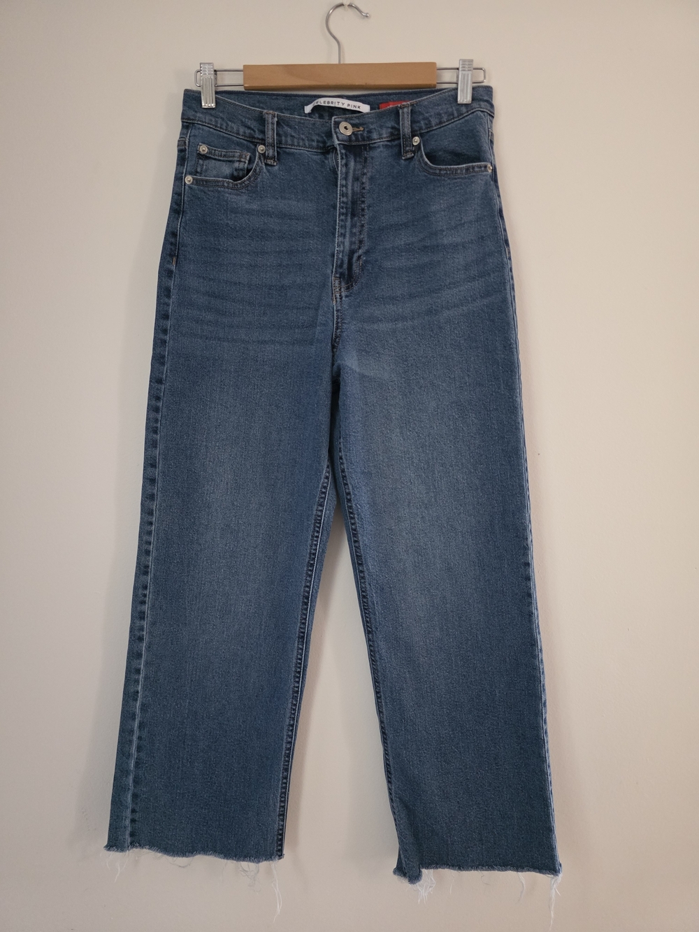 Celebrity Pink Women's Blue Straight-Leg Jeans